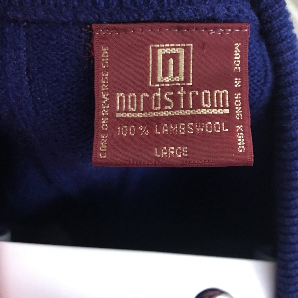 Vintage Nordstrom Lambswool Polo Sweater - Picture 6 of 7